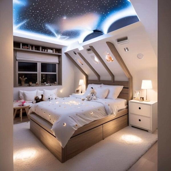 Estrelas No Teto Quarto Bebê Iluminação Fibra Ótica 100 Pts - Image 4